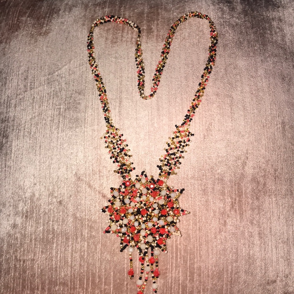 Star Flower, tiny detail necklace